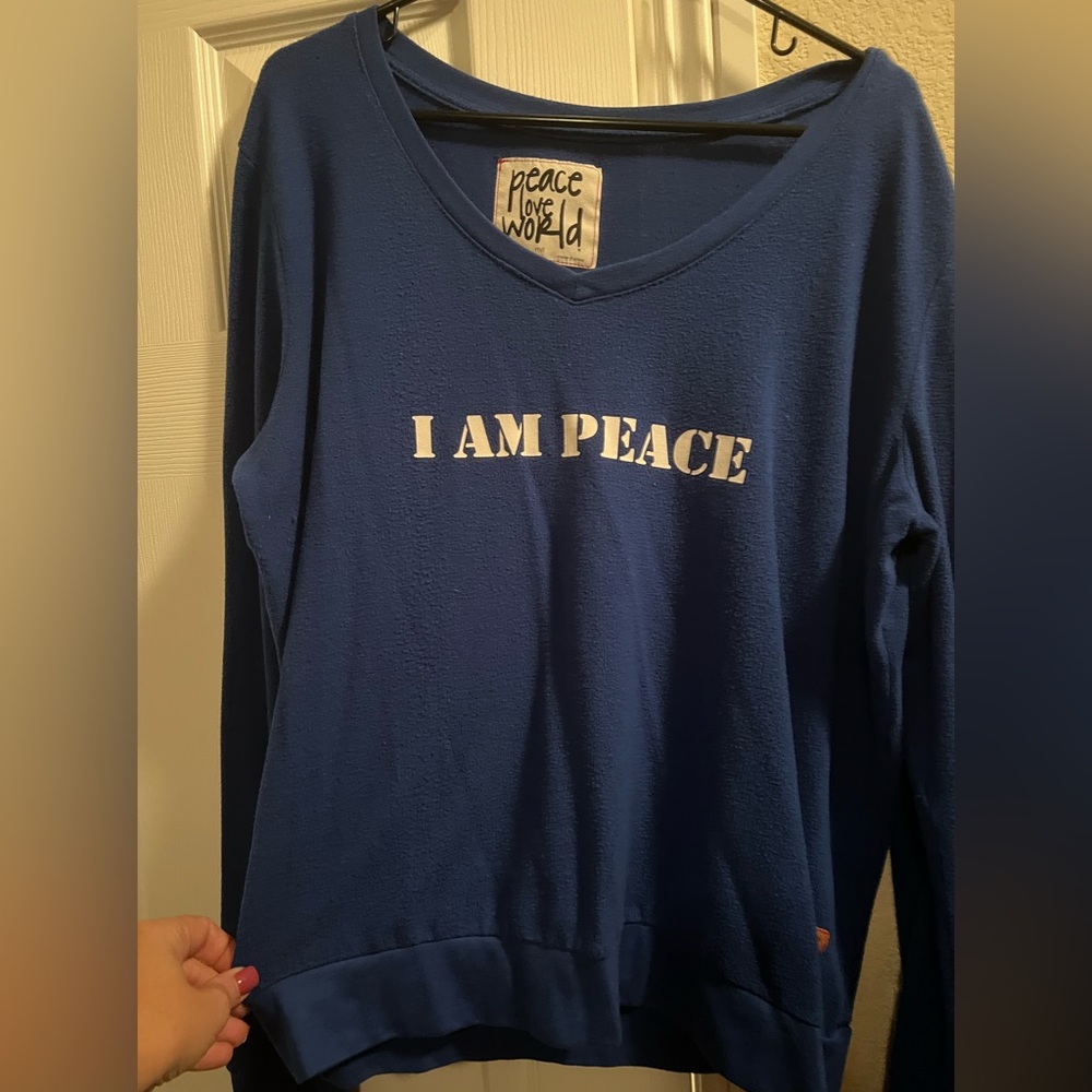 Peace world love sweatshirt